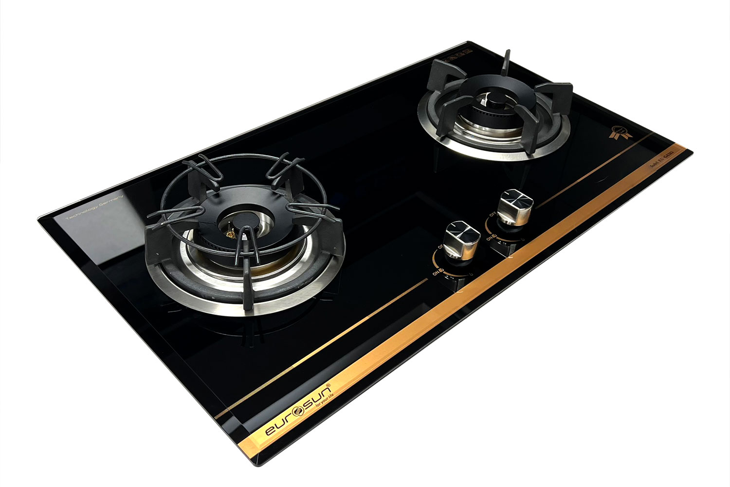 Bếp Gas EUROSUN EU-GA283 Cao Cấp 2 Vùng Nấu, 100% Đồng ITALY