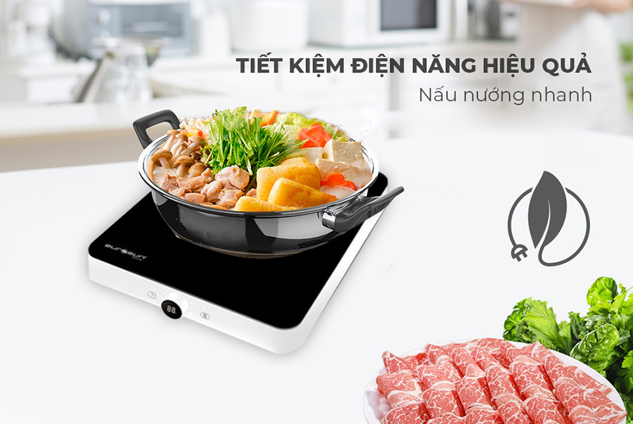 Công suất Bếp Từ Đơn Eurosun EU-T197 lên tới 2000W