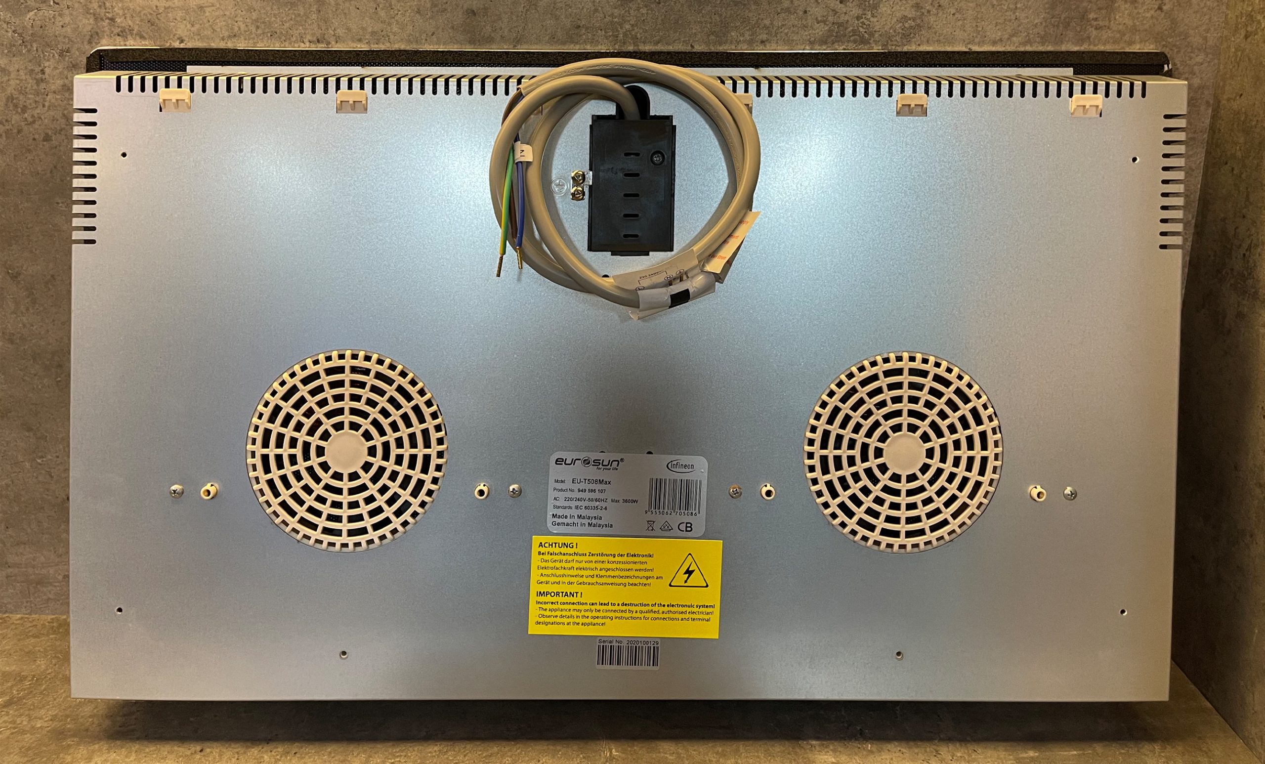 Bếp Từ Đôi Eurosun EU-T508MAX Cao Cấp 2 Vùng Nấu - Nhập khẩu Malaysia, Hàng Chính Hãng