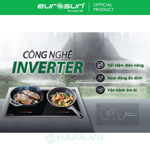 Bếp Điện Từ EUROSUN EU-TE388MAX 3 Vùng Nấu - Nhập Khẩu Malaysia