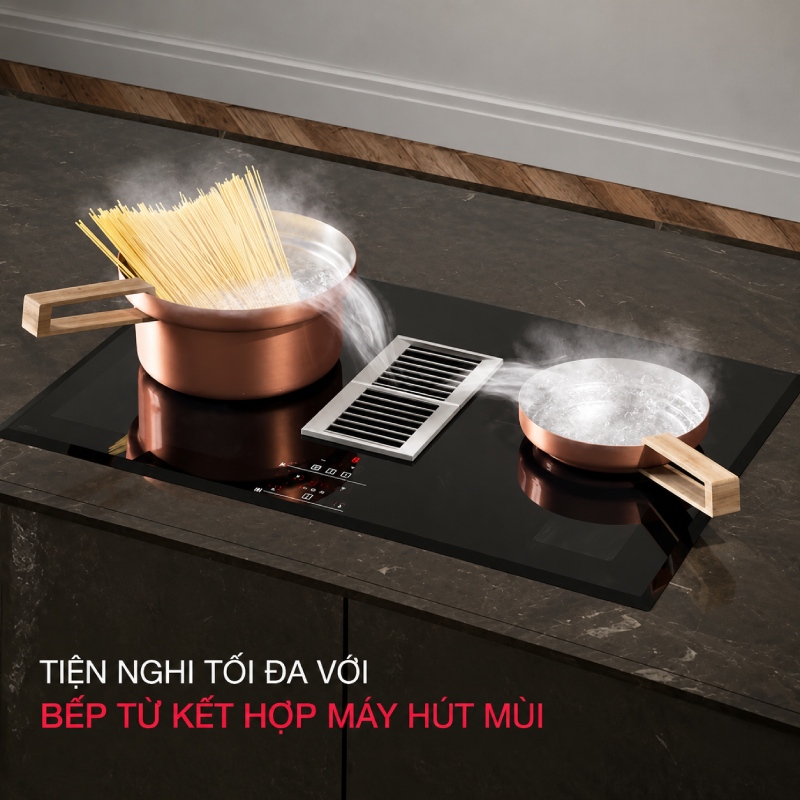 Bếp Từ Kết Hợp Hút Mùi Hafele HC-IHH77D 536.61.655 Hiện Đại