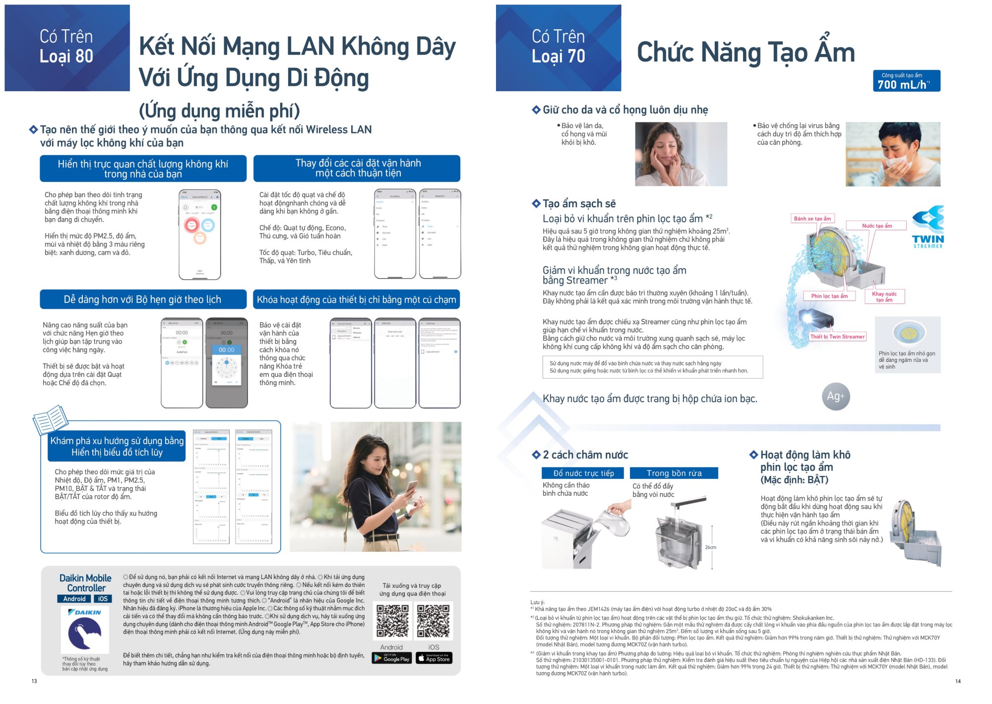 Catalog Máy Lọc Không Khí DAIKIN (Mới nhất 2024) - Trang 13,14