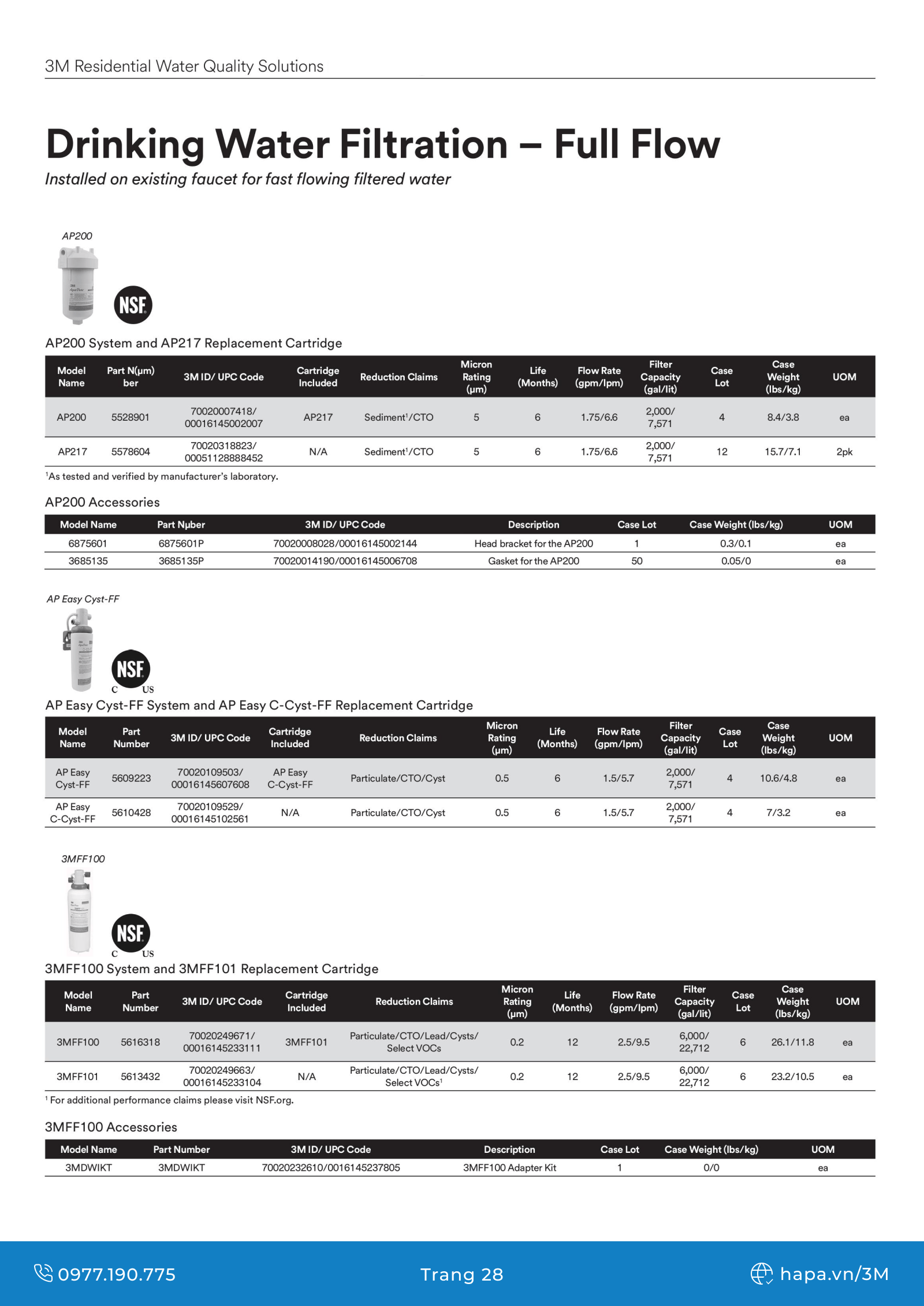 Download Catalog Máy Lọc Nước 3M - Mới nhất năm 2024 - Trang 28