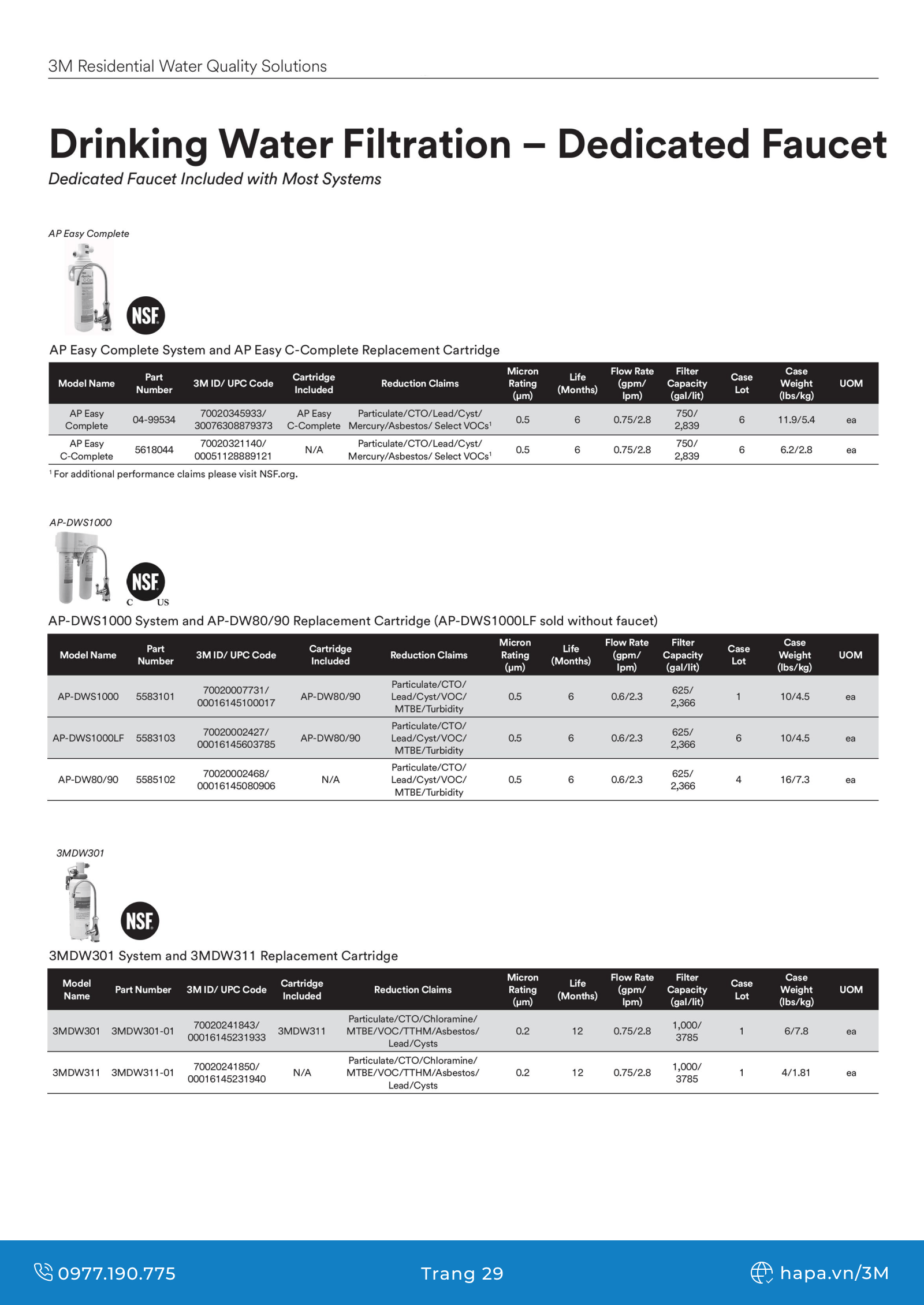 Download Catalog Máy Lọc Nước 3M - Mới nhất năm 2024 - Trang 29