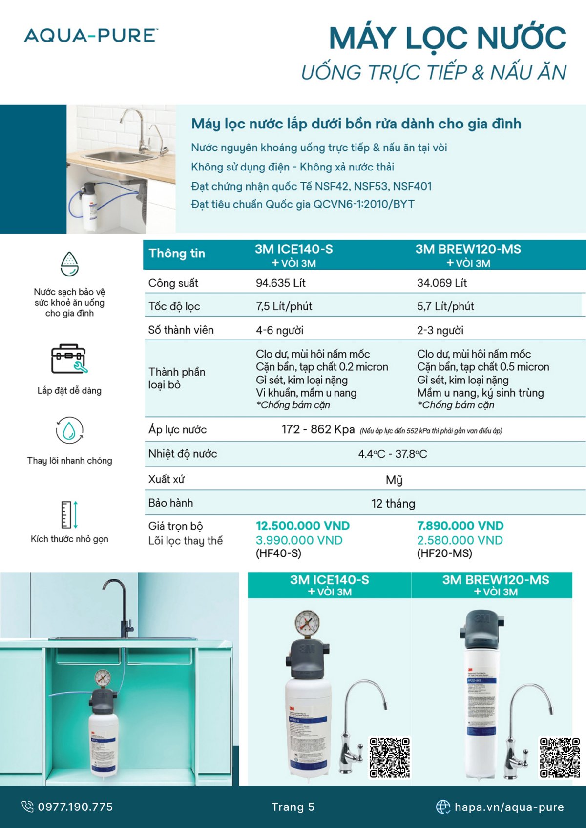 Catalog Máy Lọc Nước 3M™ Aqua-Pure™ Mới nhất 2025 - Trang 05
