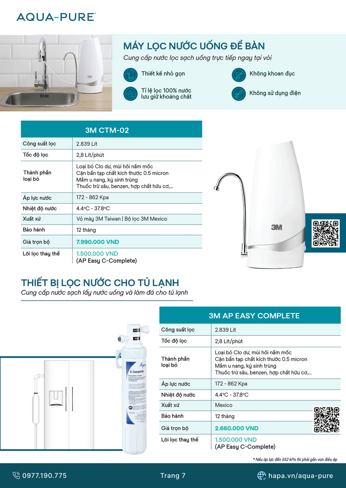 Catalog Máy Lọc Nước 3M™ Aqua-Pure™ Mới nhất 2025 - Trang 07