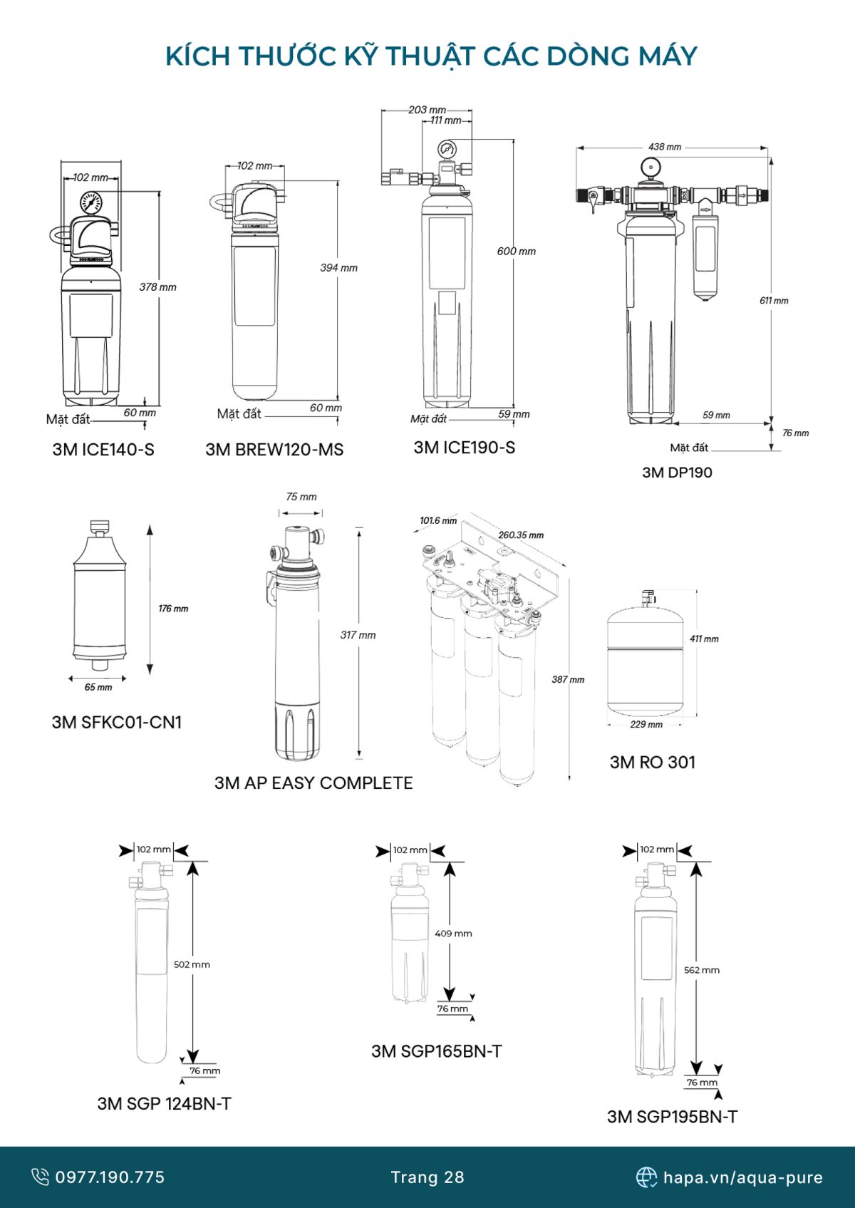 Catalog Máy Lọc Nước 3M™ Aqua-Pure™ Mới nhất 2025 - Trang 28