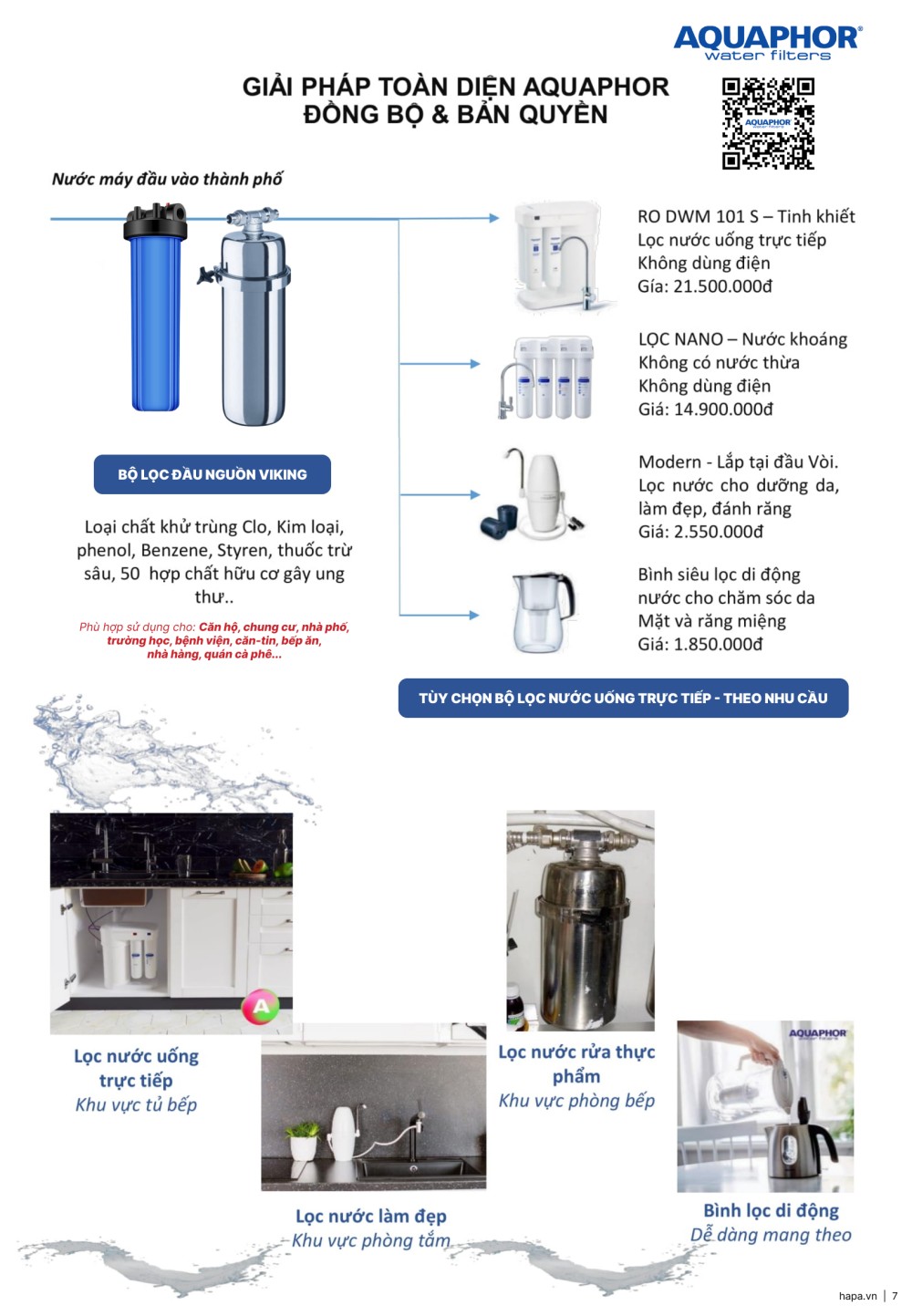 Catalog Máy Lọc Nước AQUAPHOR Châu Âu - Chính hãng và Giá tốt tại HAPA VN - Trang 07