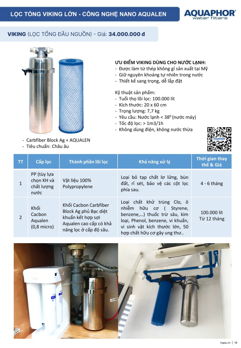 Catalog Máy Lọc Nước AQUAPHOR Châu Âu - Máy Lọc Nước Đầu Nguồn AQUAPHOR VIKING - Chính hãng và Giá tốt tại HAPA VN - Trang 19