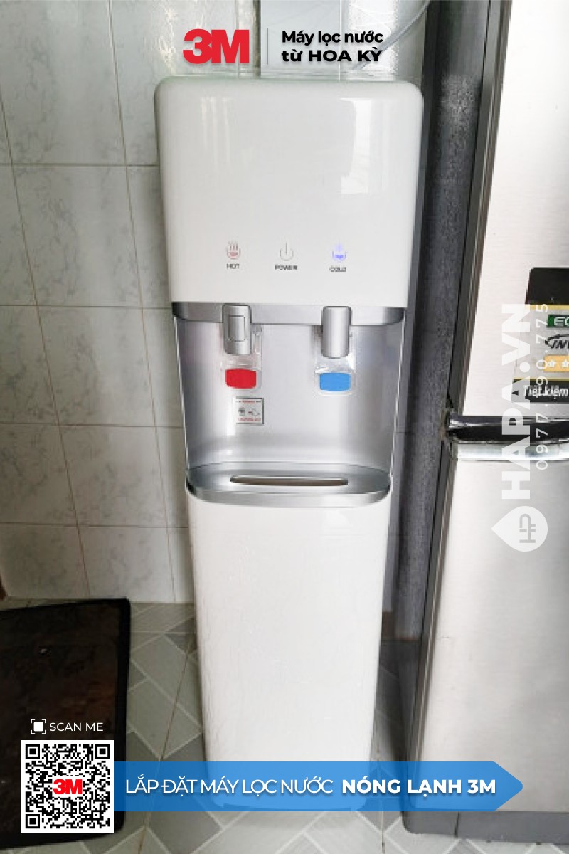 Hình ảnh lắp đặt thực tế của Cây Nước Nóng Lạnh 3M tại Chung cư Osimi Tower, Gò Vấp, TP. HCM
