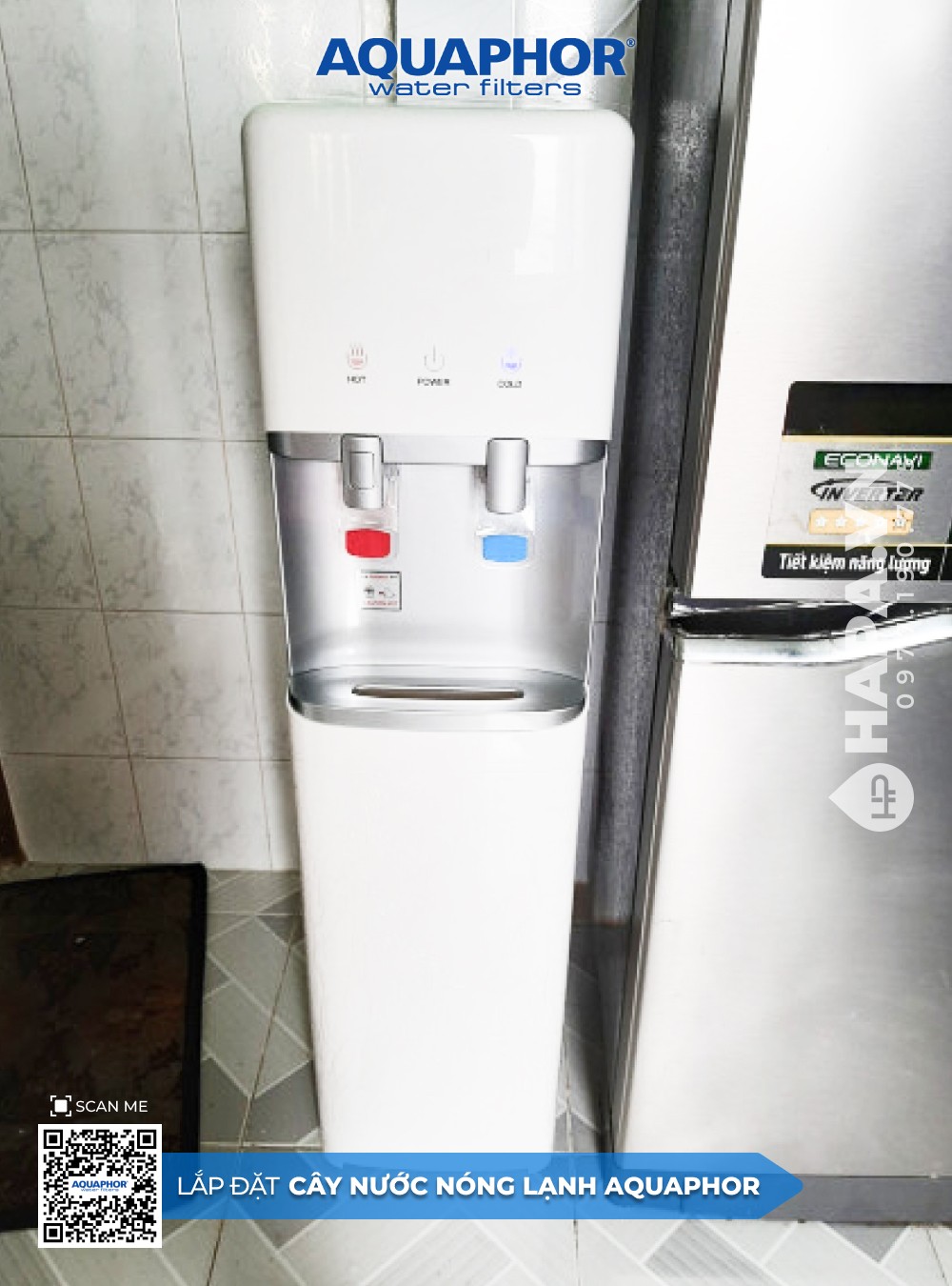Hình Ảnh Cây Nước Nóng Lạnh AQUAPHOR tại Căn Hộ Hyundai Hill State Hà Đông Hà Nội
