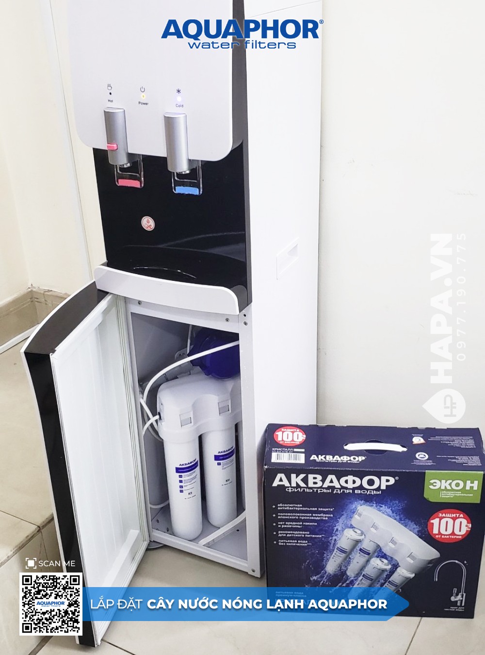 Hình Ảnh Cây Nước Nóng Lạnh AQUAPHOR tại Chung cư Saigon Pavillon, Quận 3 TPHCM
