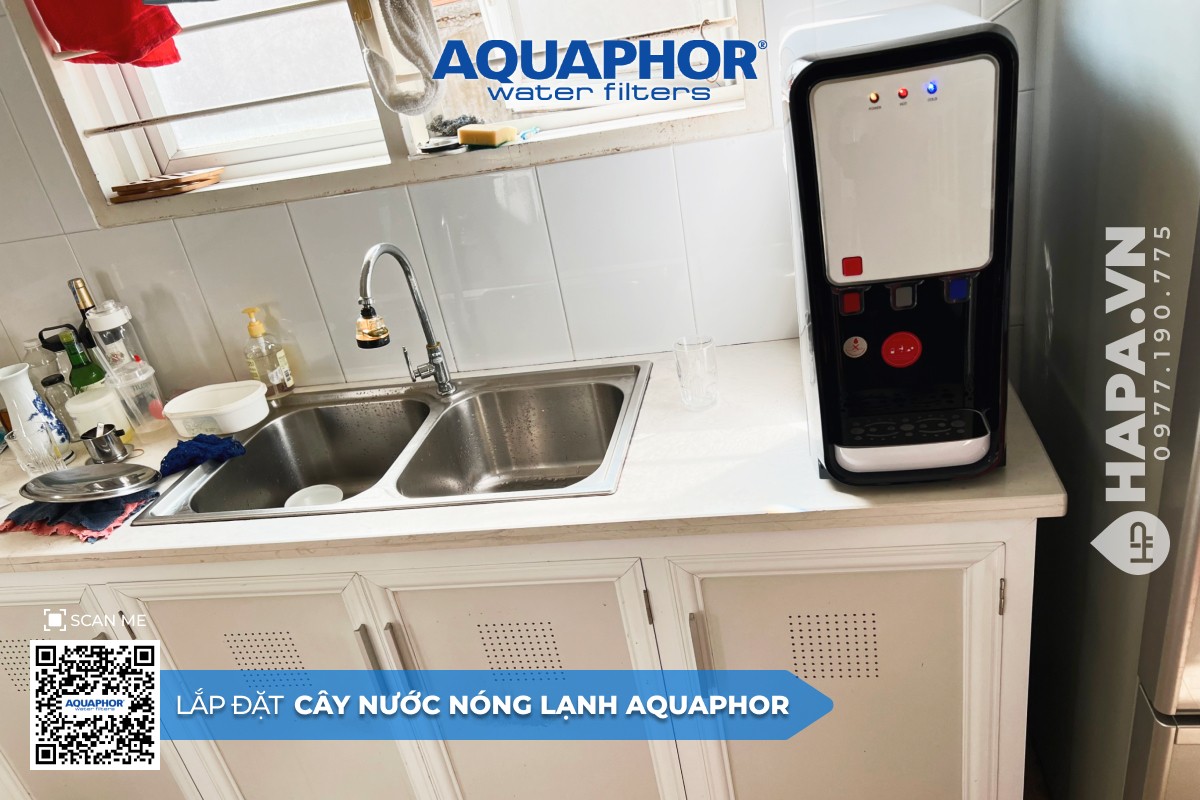 Hình Ảnh Cây Nước Nóng Lạnh AQUAPHOR tại Chung Cư Van Do Apartment Quận 4 TPHCM 02