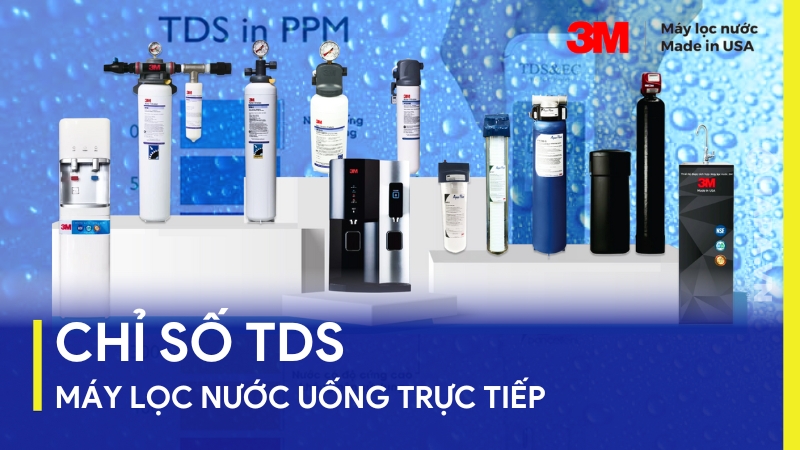 Chỉ số TDS dành cho máy lọc nước uống trực tiếp