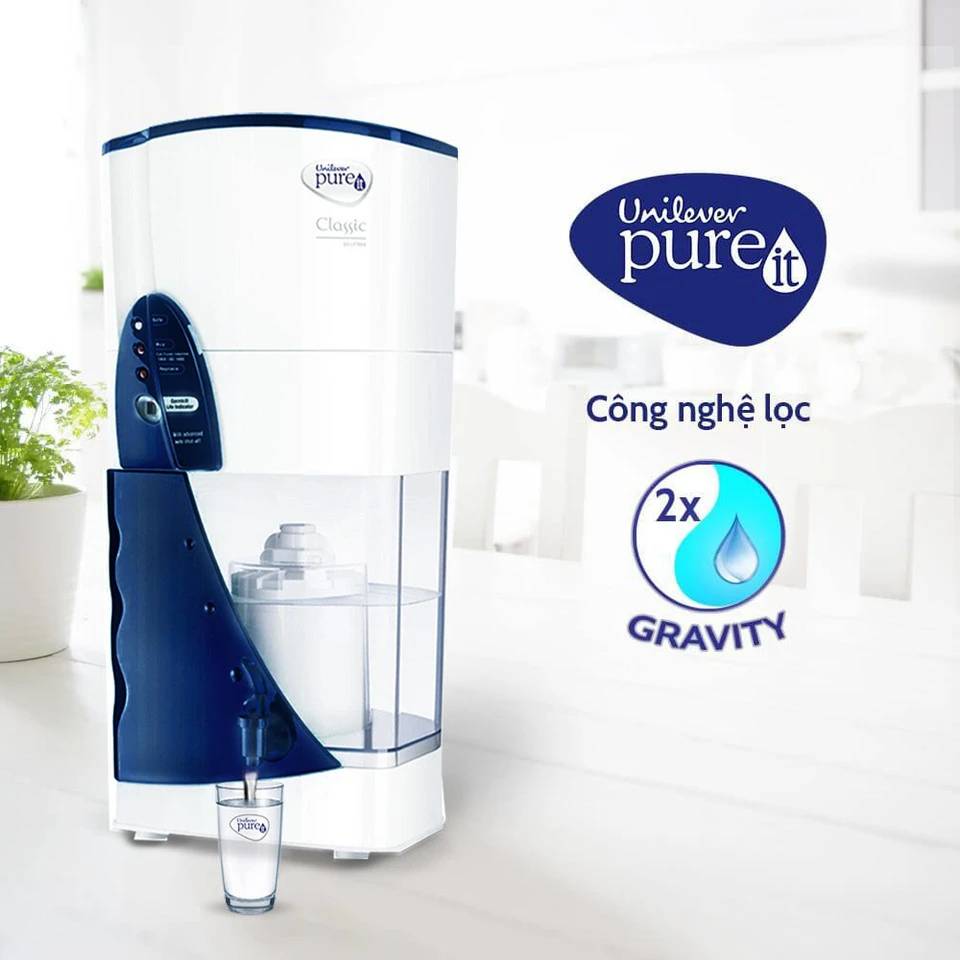 Công nghệ lọc Gravity của Máy Lọc Nước Unilever Pureit