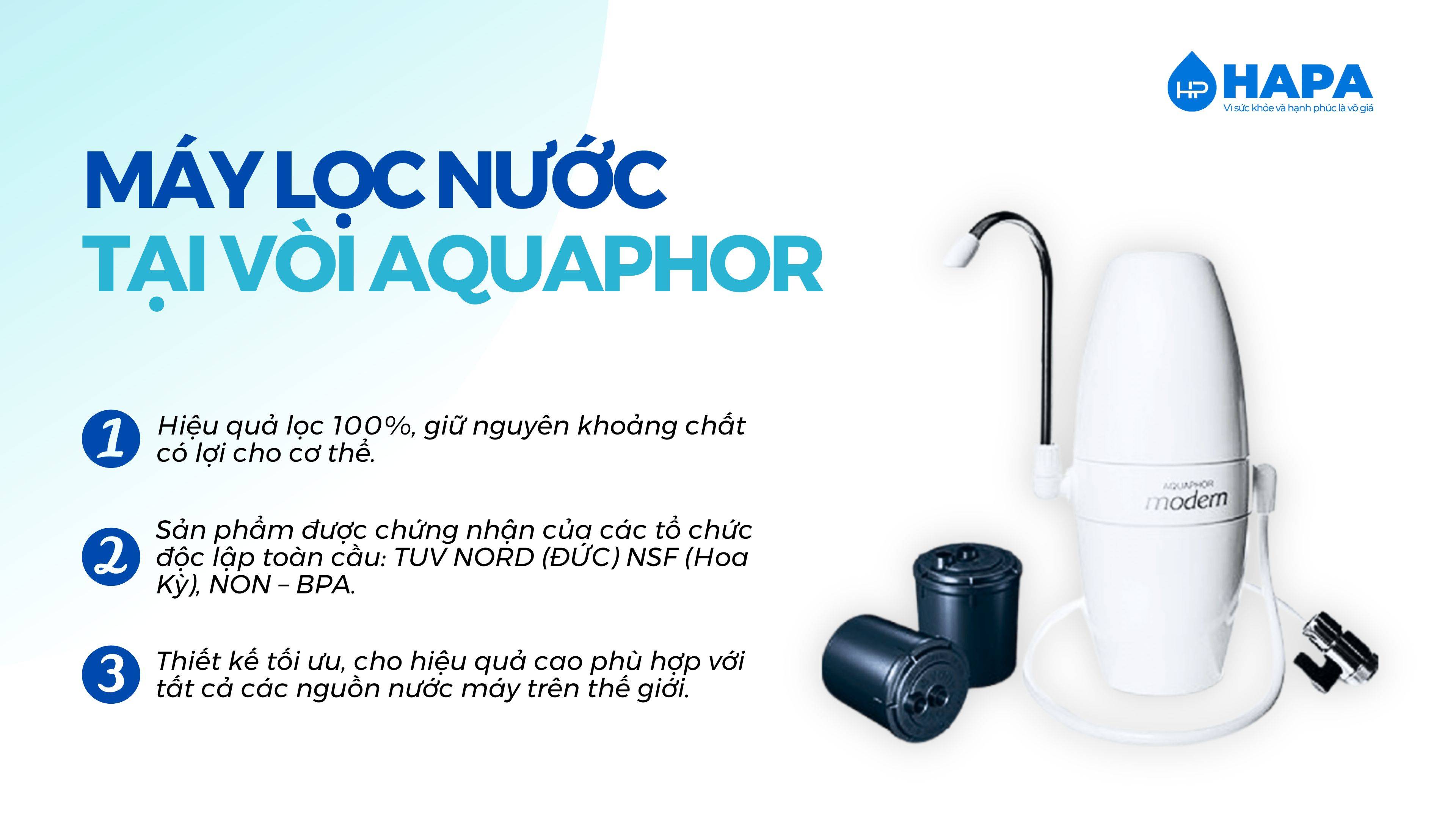 Đầu Lọc Nước Tại Vòi thương hiệu Aquaphor