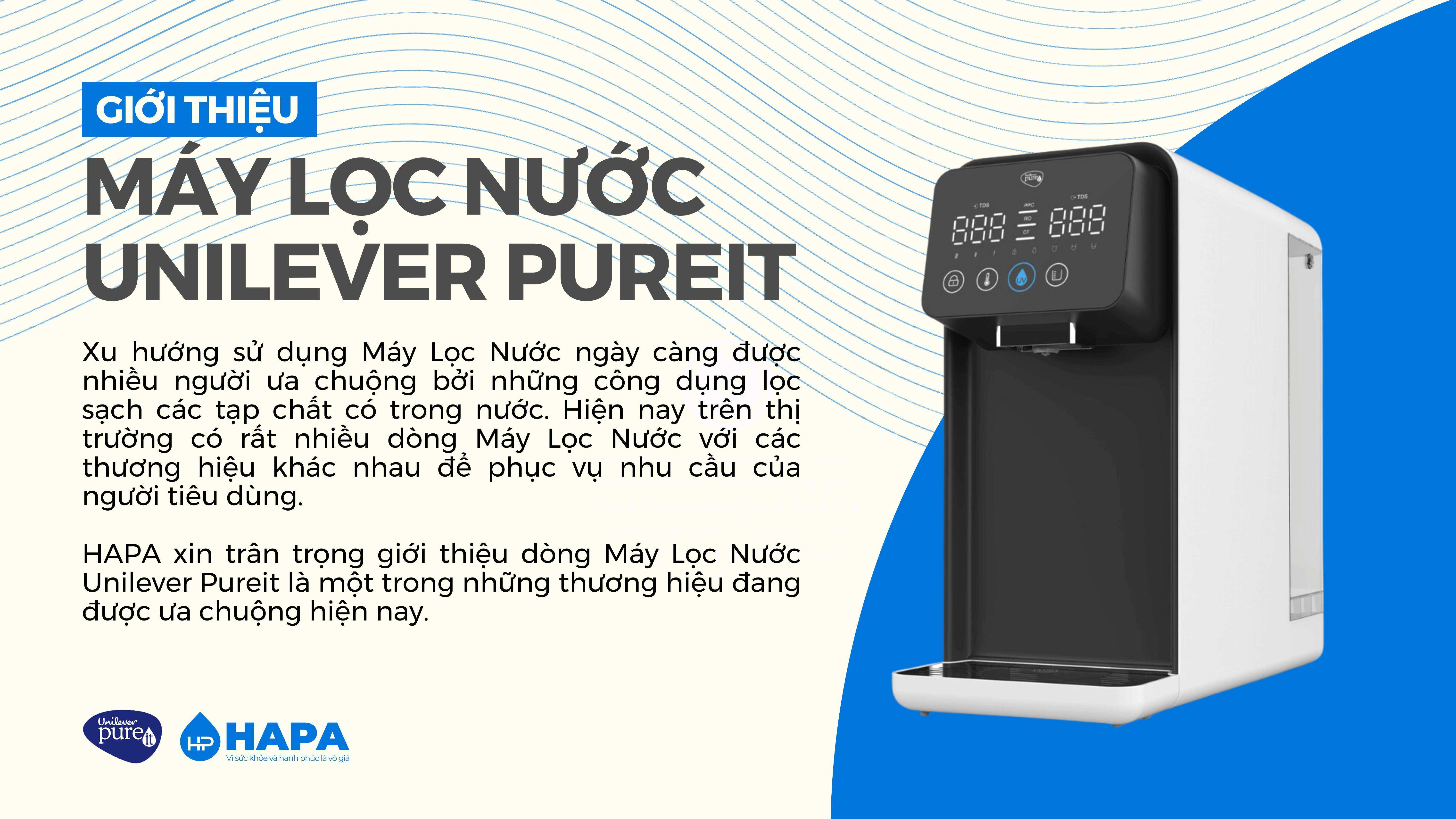 Giới thiệu về Máy Lọc Nước Unilever Pureit