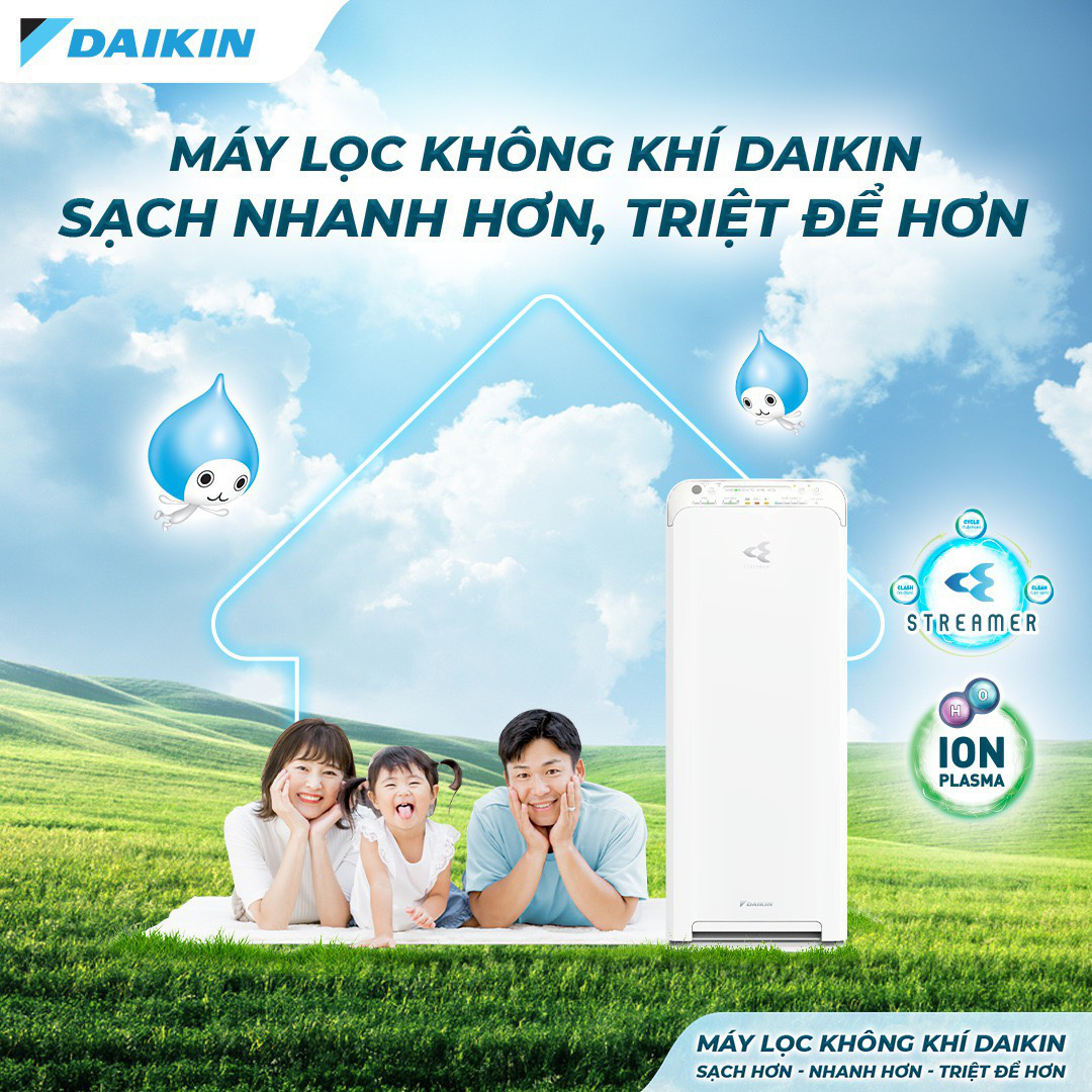 Giới thiệu thương hiệu Máy Lọc Không Khí và Tạo Ẩm DAIKIN