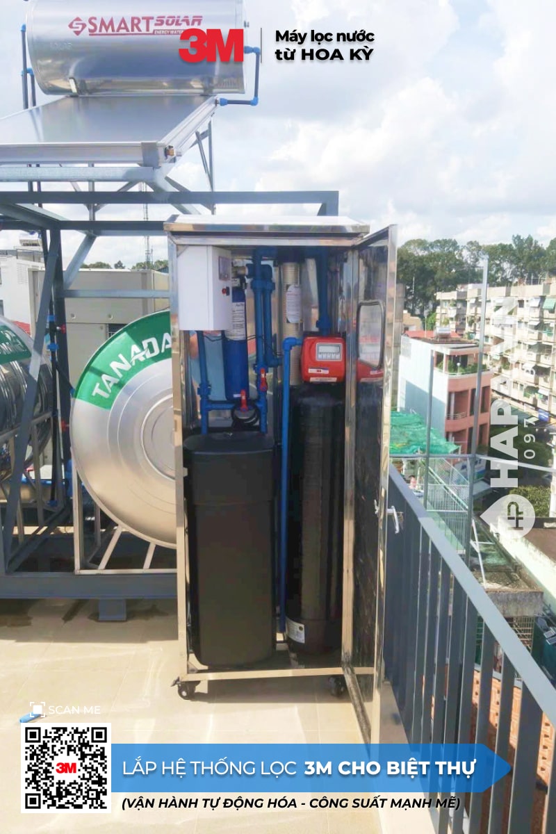 Hình ảnh lắp đặt thực tế của Hệ Thống Lọc Nước Đầu Nguồn 3M Cho Biệt Thự Saigon Cactus Villa, Quận 1. - 01