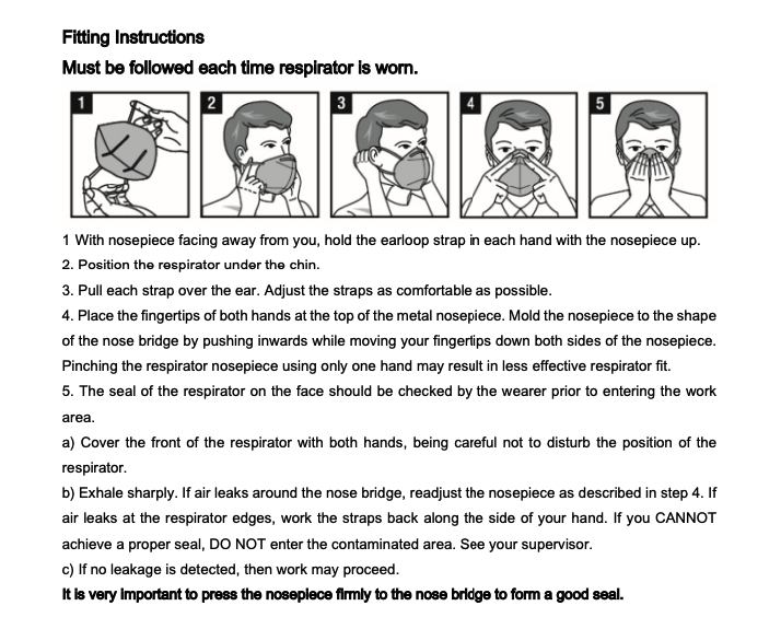 Hướng dẫn sử dụng Khẩu Trang 9541 KN95 KN95