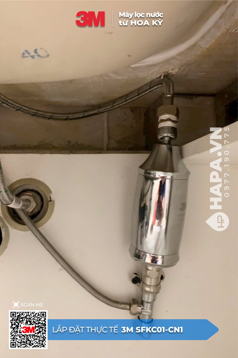 Lắp đặt Bộ Lọc 3M SFKC01-CN1 cho Lavabo tại Chung cư Quận 1 - 01