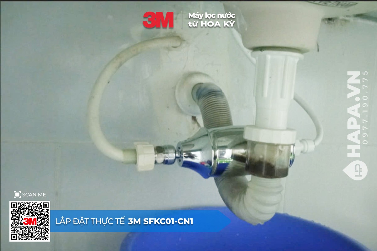 Lắp đặt Bộ Lọc 3M SFKC01-CN1 cho Lavabo tại Chung cư Quận 1 - 04