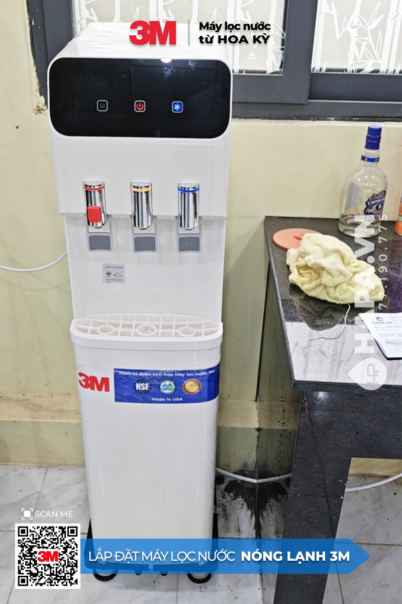 Lắp đặt Cây Lọc Nước Nóng Lạnh 3 Vòi Màu Trắng tại Thảo Cầm Viên - 01