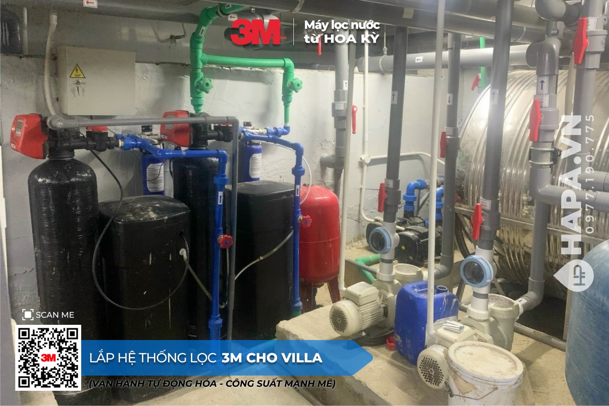 Lắp đặt Hệ thống Lọc Nước Đầu Nguồn 3M cho Villa Đà Lạt - 02