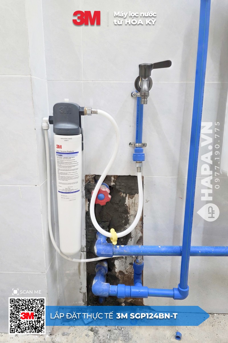 Ảnh lắp đặt thực tế của Máy Làm Mềm Nước 3M SGP124BN-T SCALEGARD™ PRO - 3