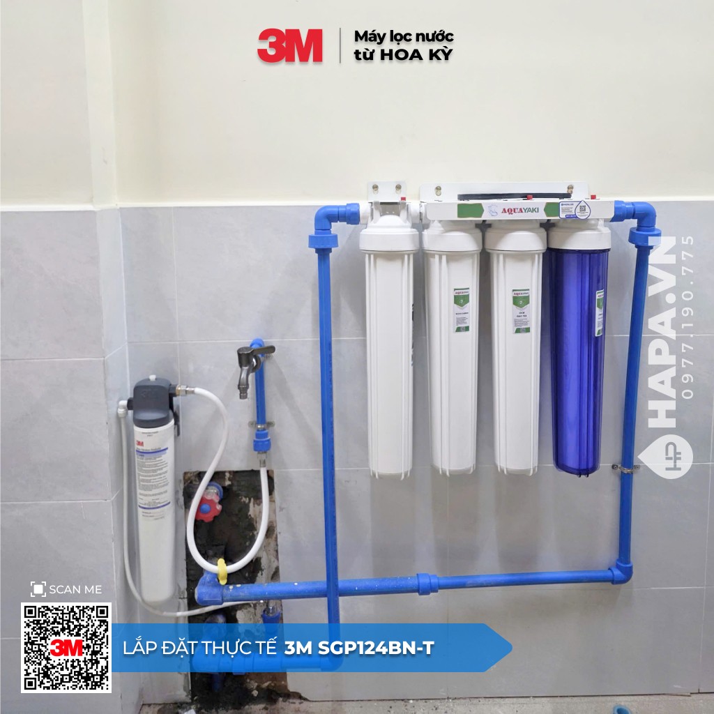 Ảnh lắp đặt thực tế của Máy Làm Mềm Nước 3M SGP124BN-T SCALEGARD™ PRO cho Nhà Hàng Sushi Nhật Bản tại Thành phố HCM