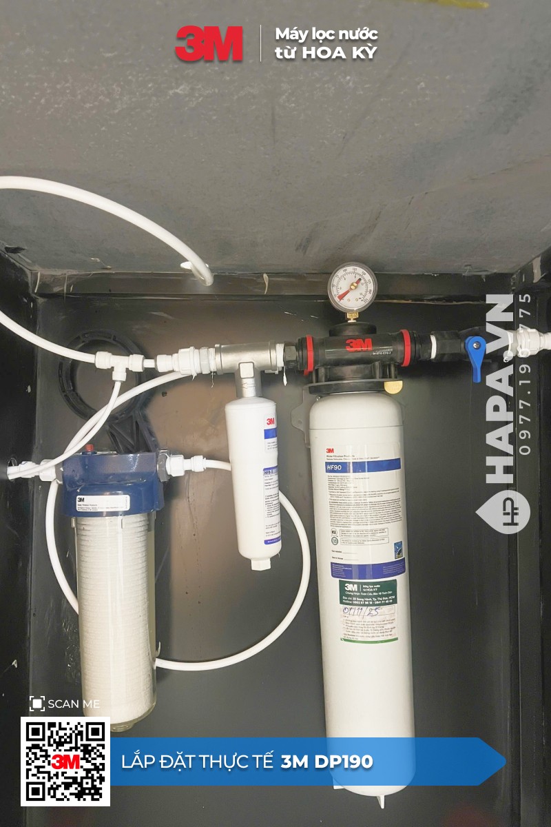 Ảnh lắp đặt thực tế của Máy Lọc Nước 3M DP190 Chuyên Cho Nhà Hàng, Quán Cà Phê mua tại HAPA.VN - 03