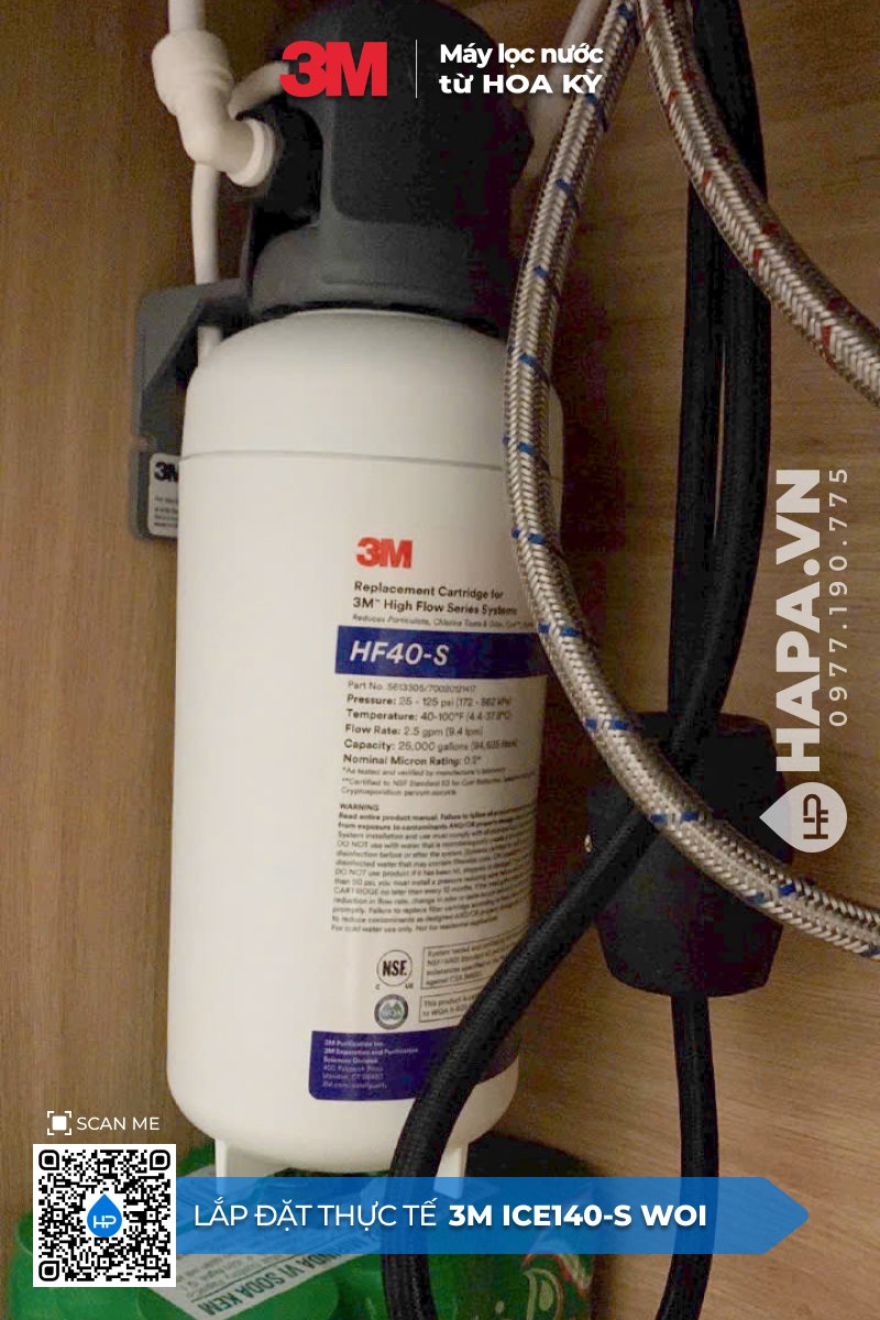 Lắp đặt Máy Lọc Nước 3M ICE140S-WOI tại nhà hàng, quán cà phê quận Bình Thạnh - 02