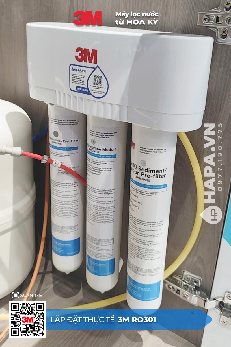 Hình ảnh lắp đặt thực tế của Máy Lọc Nước 3M RO301 tại Katinat, Quận 1, TP. HCM