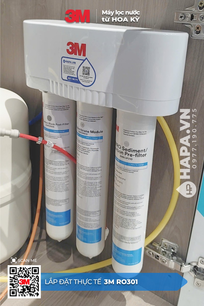Hình ảnh lắp đặt thực tế của Máy Lọc Nước 3M RO301 tại Katinat, Quận 1, TP. HCM