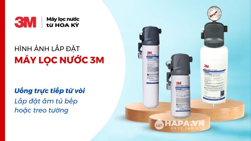 Hình ảnh lắp đặt Máy Lọc Nước 3M - Uống trực tiếp từ vòi