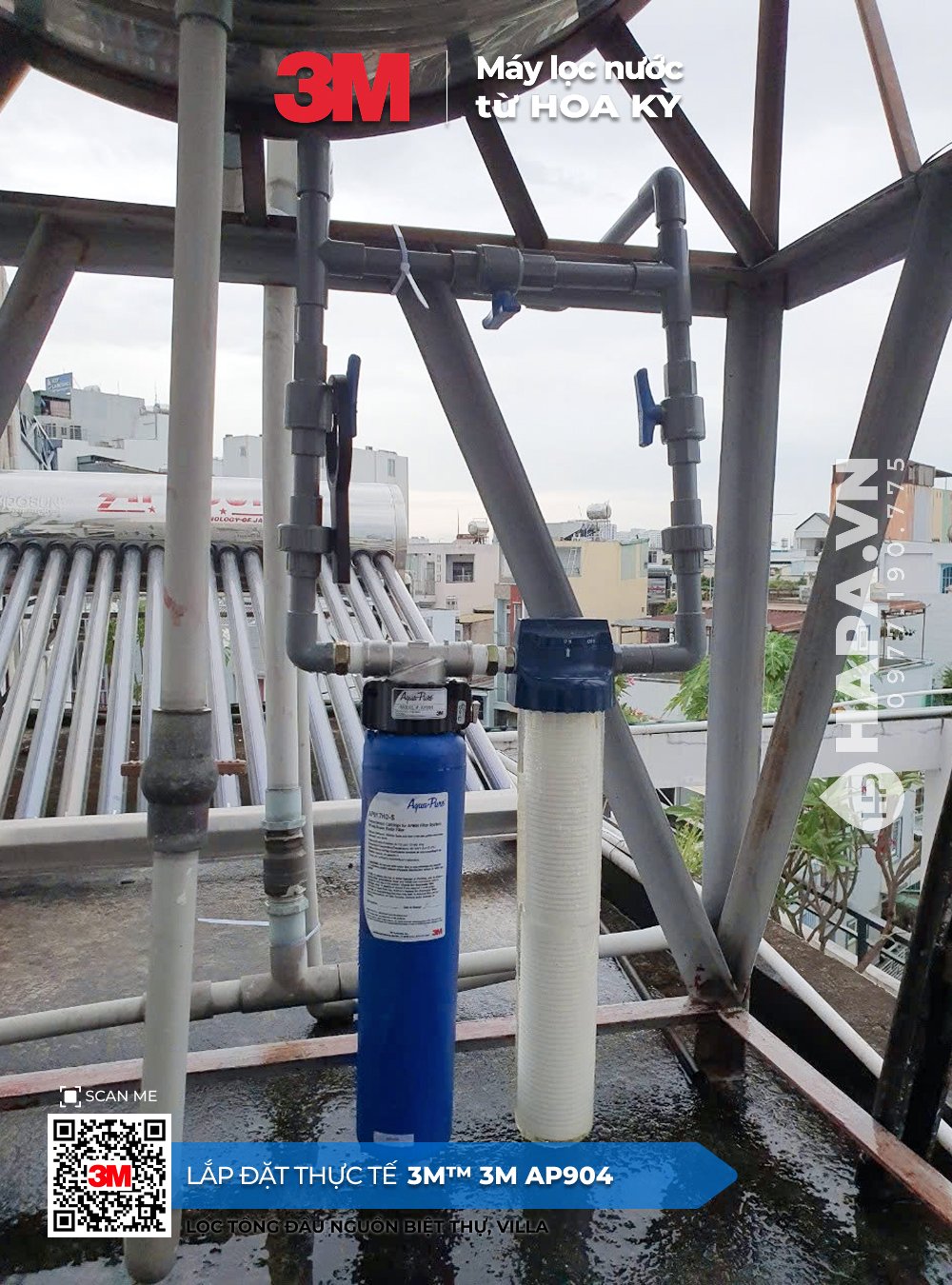 Lăp đặt Lọc Tổng Đầu Nguồn 3M AP904 cho Biệt thự Đà Lạt - 01