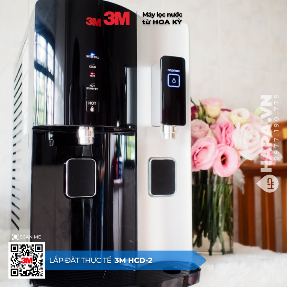Hình ảnh lắp đặt thực tế của Máy Lọc Nước Nóng Lạnh Để Bàn 3M HCD-2 chính hãng tại HAPA.VN - 02