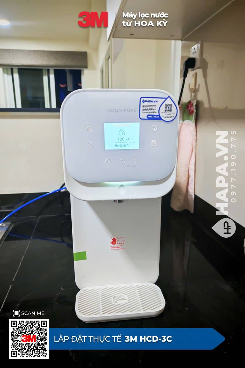Lắp Đặt Máy Lọc Nước Nóng Lạnh 3M HCD-3C Thực Tế - 02