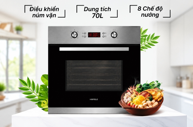 Ưu Điểm Lò Nướng Âm Tủ 70 lít Hafele HO-4KT70A