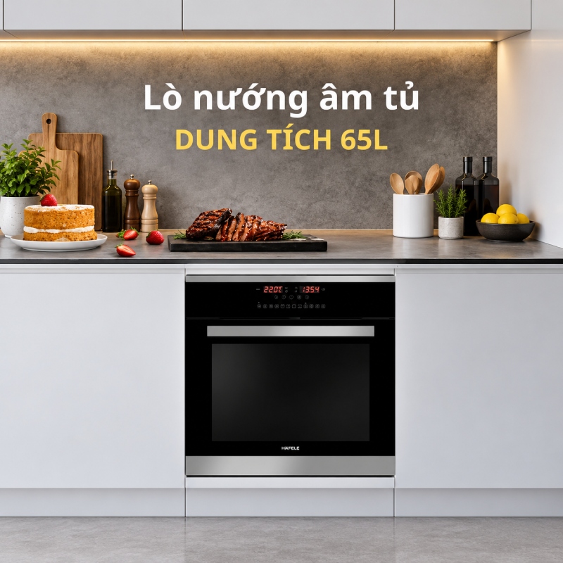 Lò Nướng Âm Tủ Hafele HO-T60D 534.05.561 Dung Tích 65L