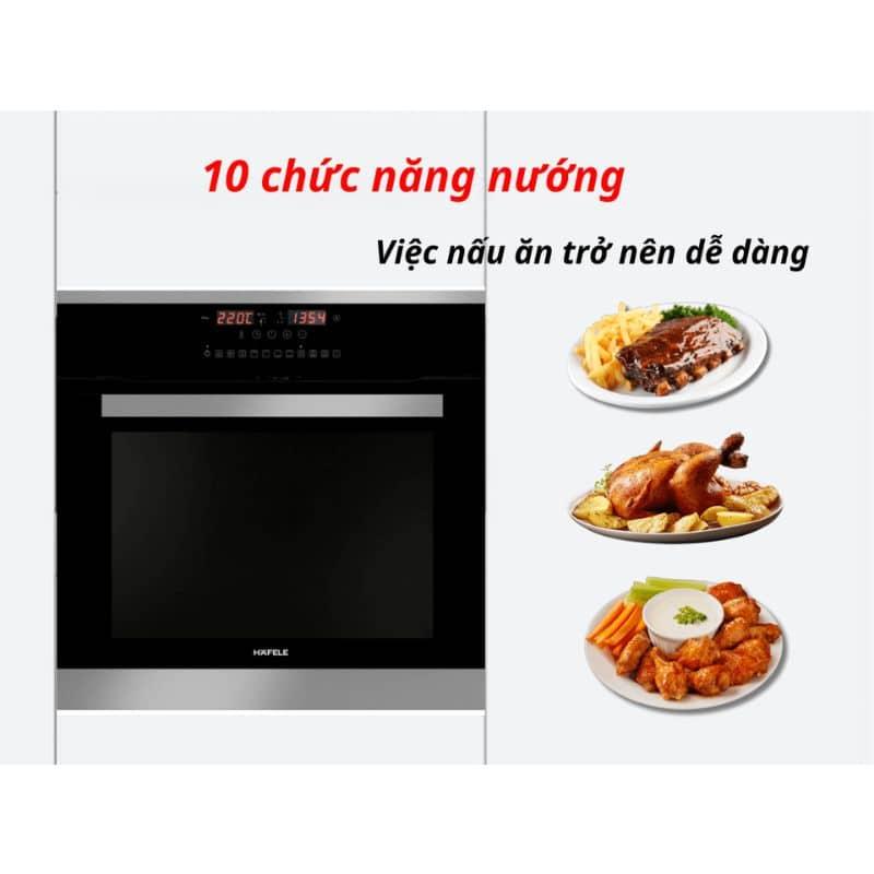 Lò Nướng Âm Tủ Hafele HO-T60D 534.05.561 10 Chức Năng Nướng