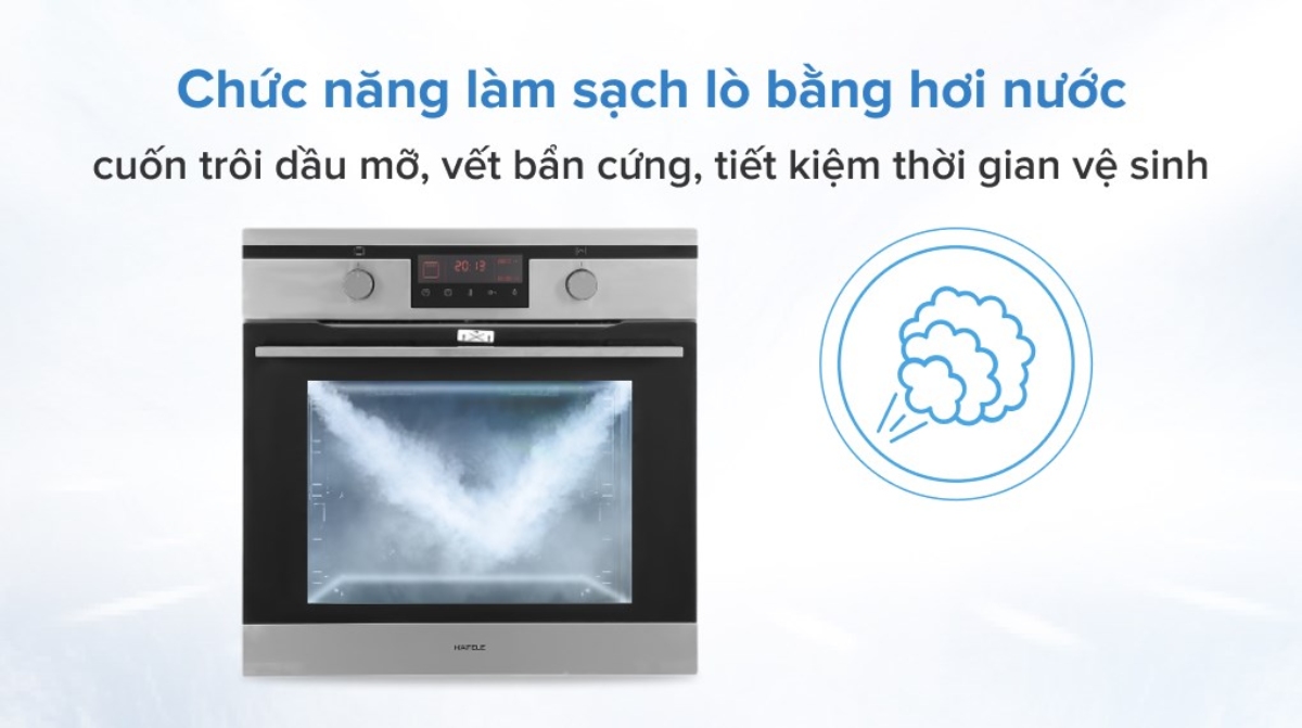 Chức Năng Easy Clean Lò Nướng Âm Tủ Hafele KT60J 65 Lít