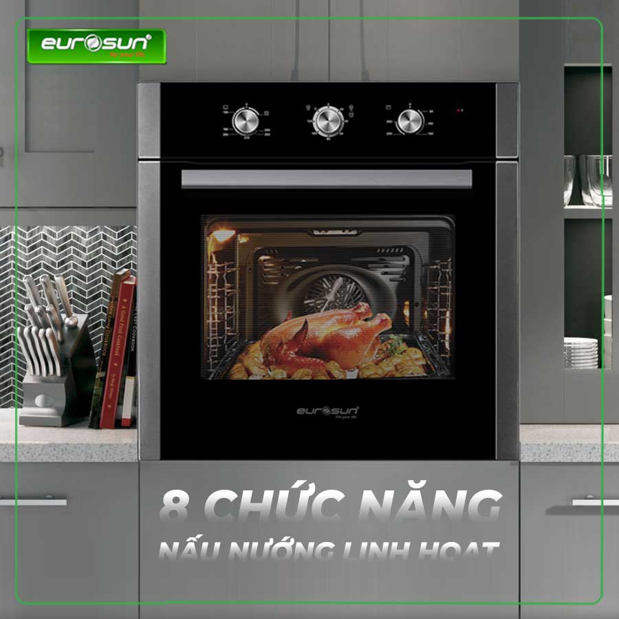 Lò Nướng Đối Lưu EUROSUN EOV65ME 65 Lít Cao Cấp - Nhập Khẩu Malaysia