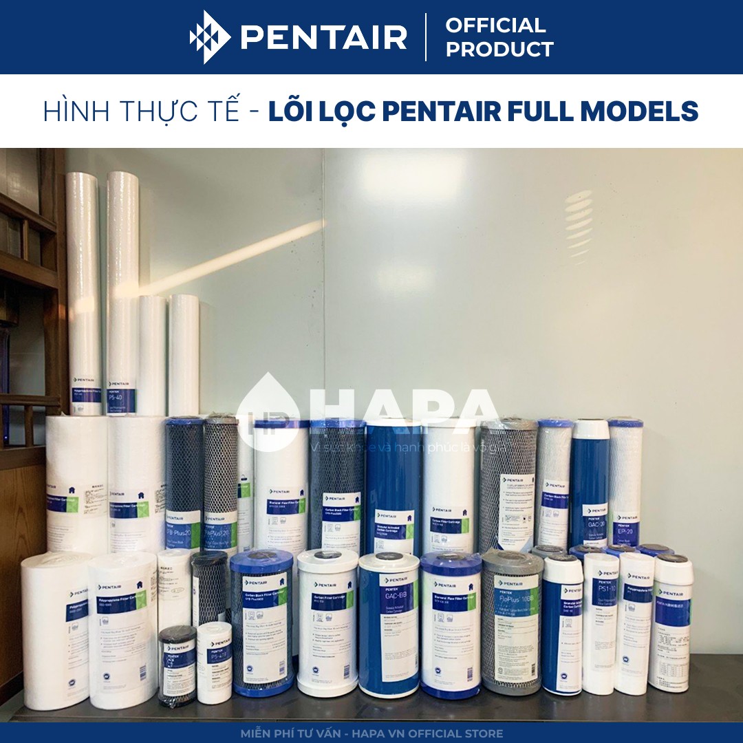 Lõi Lọc Nước PENTAIR PP - CTO CB Carbon Block - Lõi slim - Lõi béo BIGBLUE - Nhập khẩu chính hãng, giá tốt tại HAPA