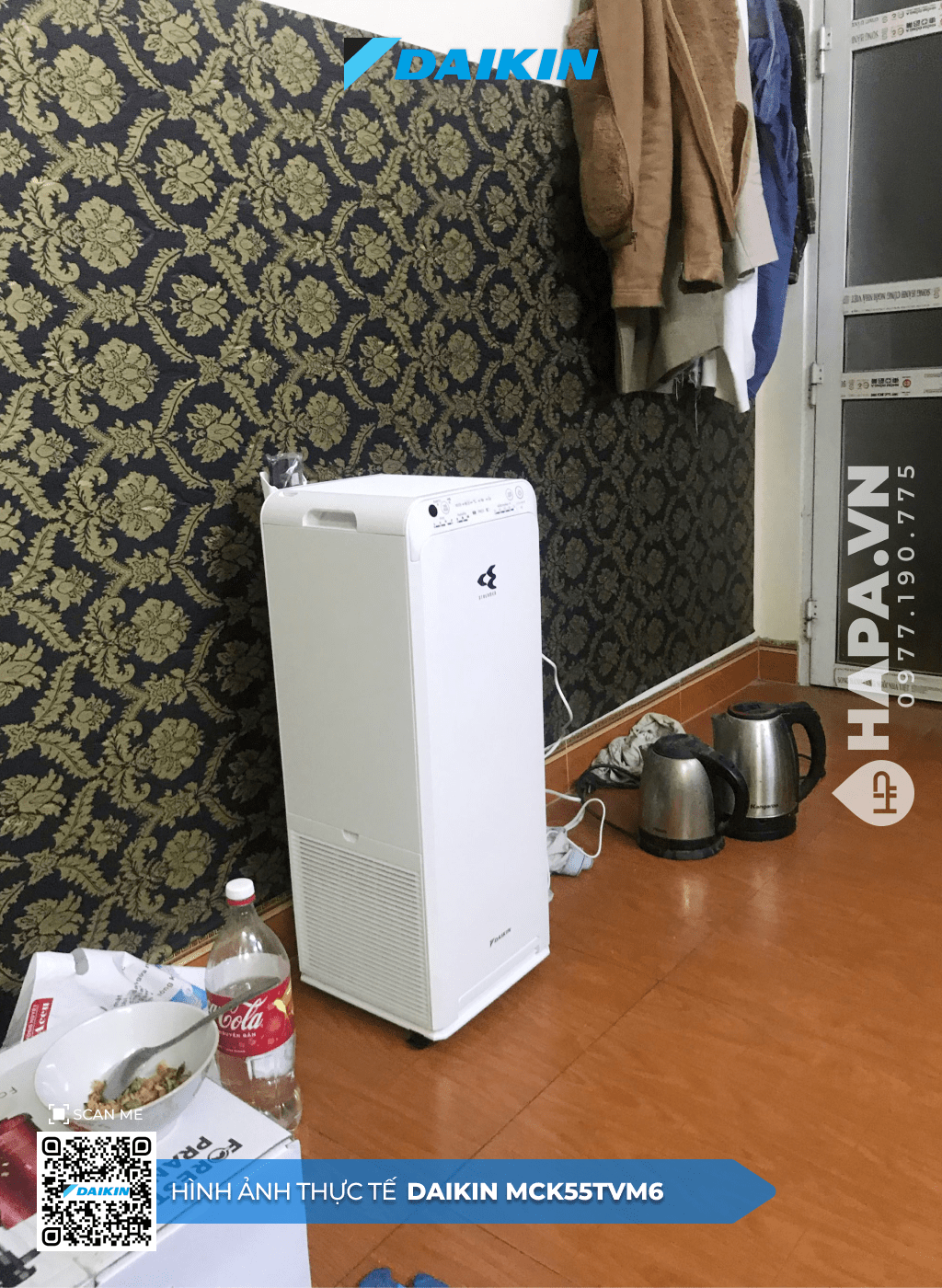Hình ảnh thực tế của Máy Lọc Không Khí DAIKIN MCK55TVM6 tại Chung cư Mỹ Kim, TP Thủ Đức