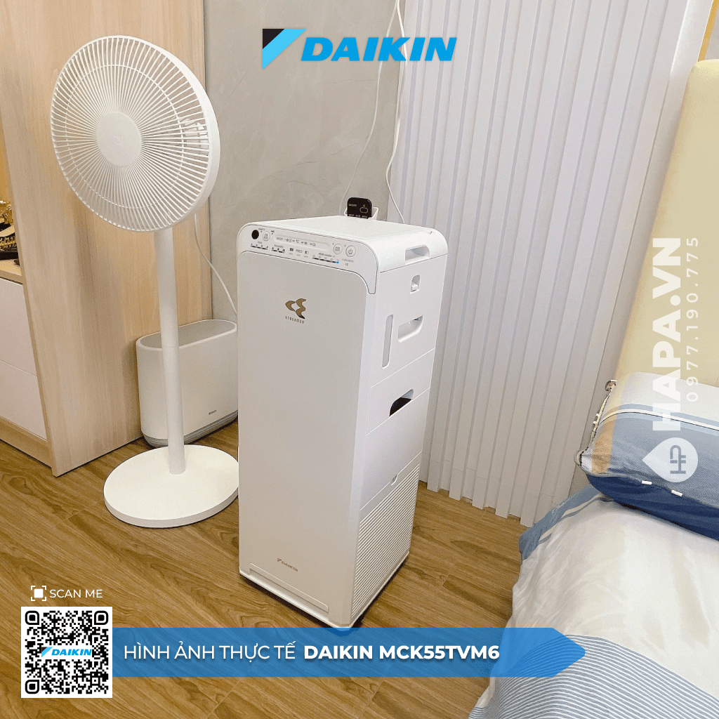 Hình ảnh thực tế của Máy Lọc Không Khí DAIKIN MCK55TVM6 tại Khách sạn Cẩm Thành, Quãng Ngãi.