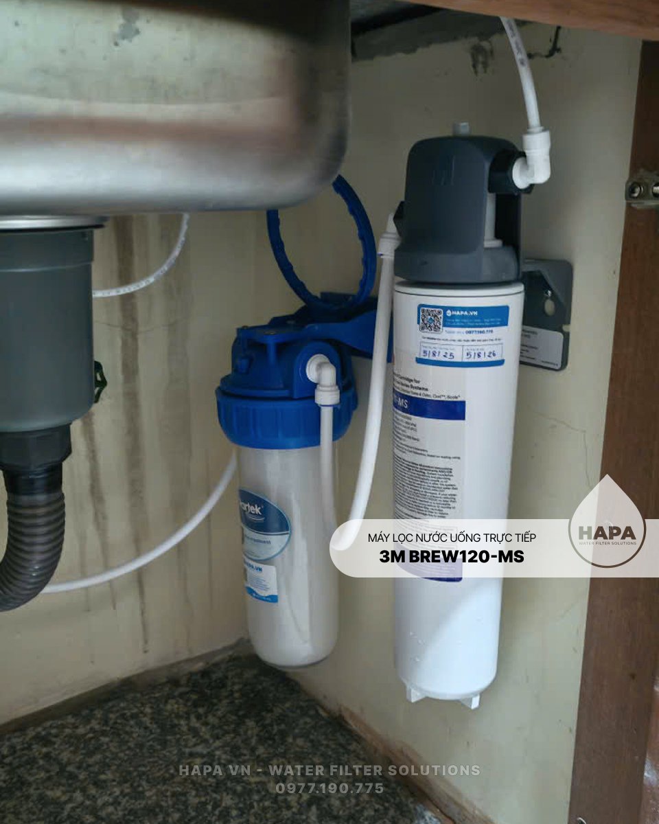 Lắp đặt Máy Lọc Nước 3M BREW120-MS Nhập khẩu Mỹ, nước uống trực tiếp từ vòi cho gia đình, chung cư, văn phòng, F&B mua tại HAPA.VN - 4