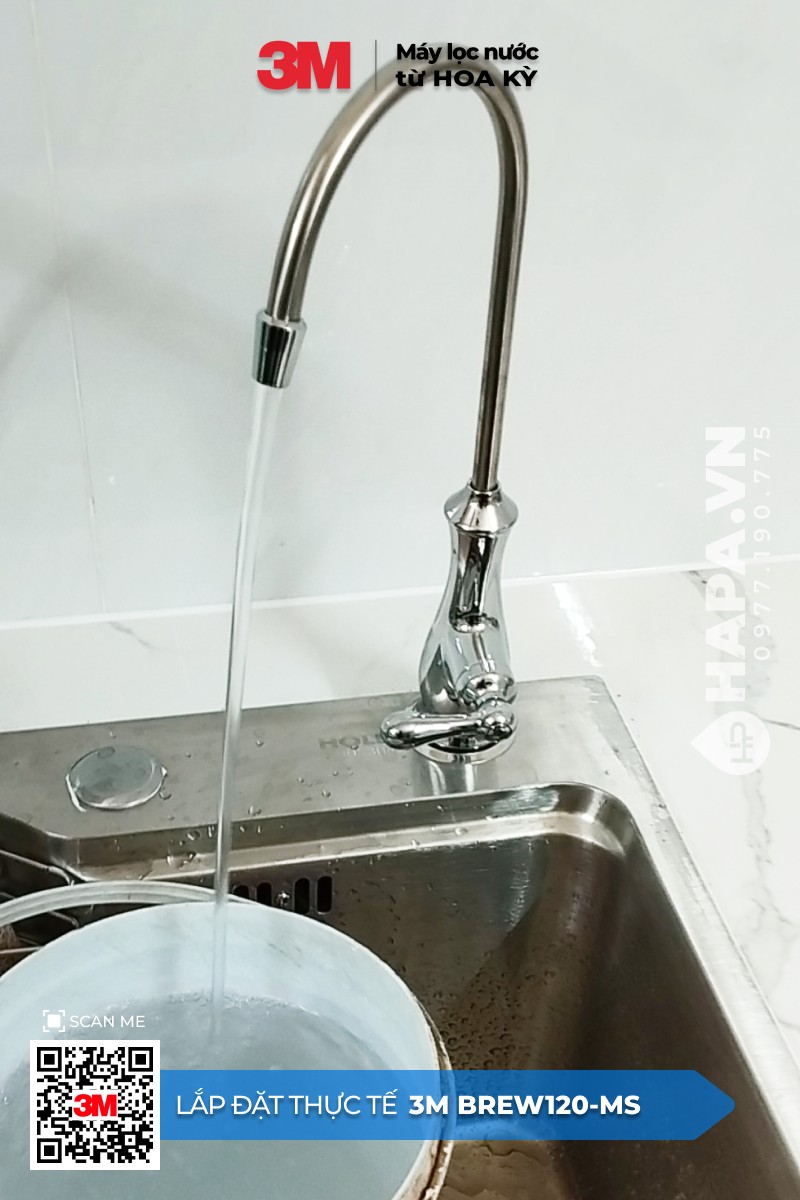 Hình ảnh lắp đặt thực tế của Máy Lọc Nước 3M BREW120-MS tại Melody Residences, Tân Phú, TP. HCM - 4