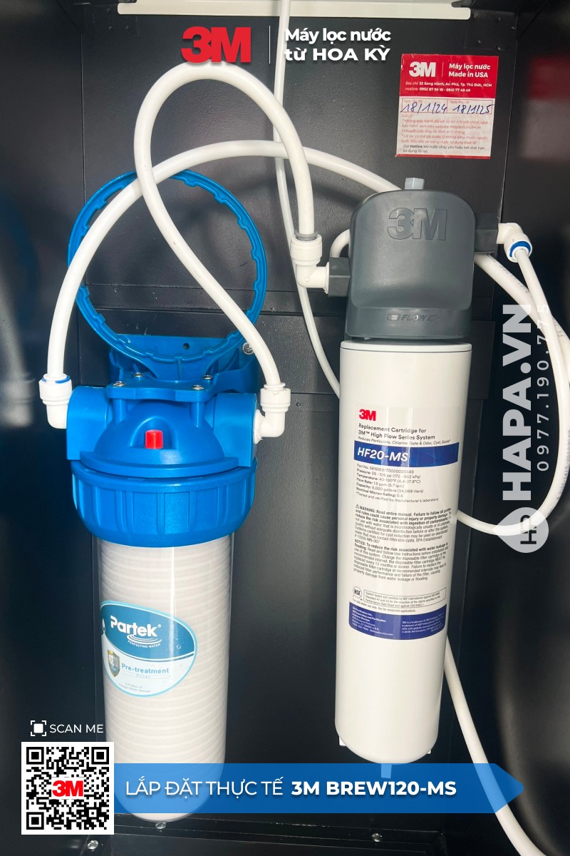 Hình ảnh lắp đặt thực tế của Máy Lọc Nước 3M BREW120-MS tại TTTM Big C, Quận 7, TP. HCM