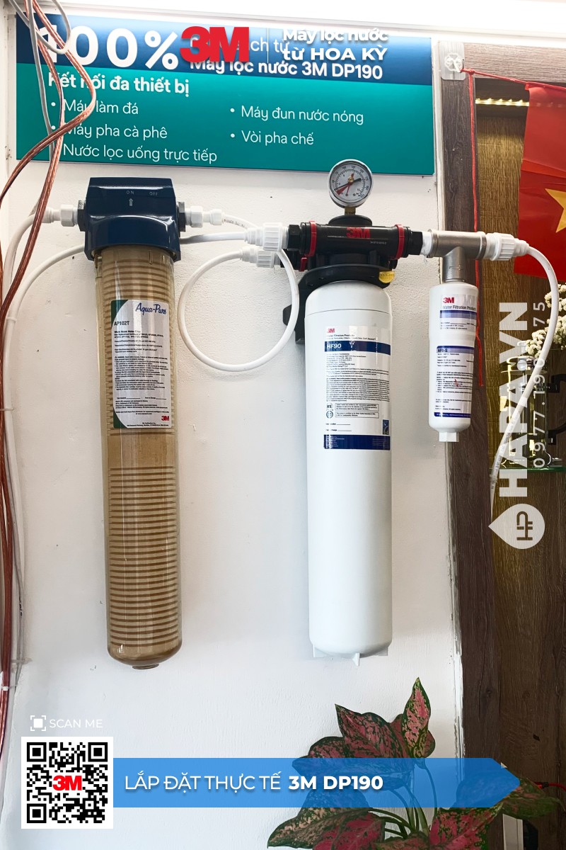 Lắp Đặt Máy Lọc Nước 3M™ Aqua-Pure™ DP190 Chuyên Dùng Quán Cà Phê, Nhà Hàng - Nhập Khẩu Mỹ - 02